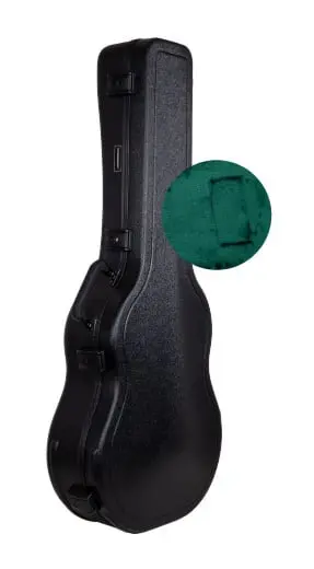 CRA980D Black Molded PE Guitar Case