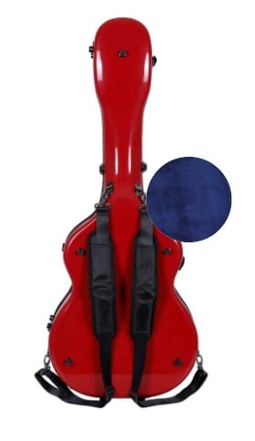 CRF2020J45 Red-Blue Fiberglass Guitar Case
