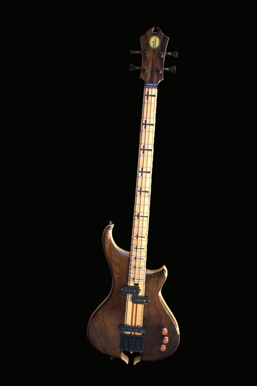 Electric Guitar with Fiber Optic Side Dots